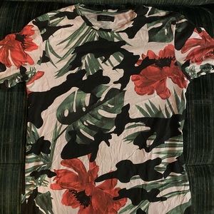 Zara men floral t-shirt